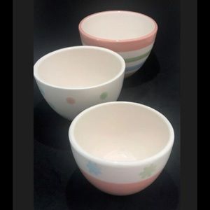 A set of 3 stackable ND HAND PAINTED Bowls.